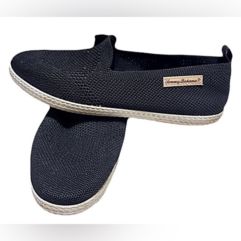 Tommy Bahama Black Mesh Loafers